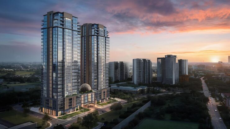 Sanbrix Twin Towers Grade A commercial offices in Coimbatore Business Corridor